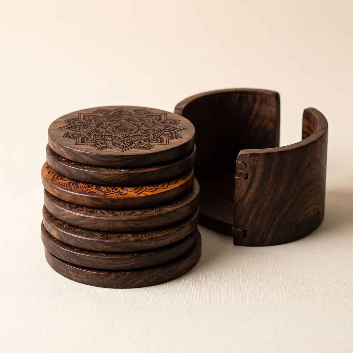 Wooden Drink Coasters (Set of 6)