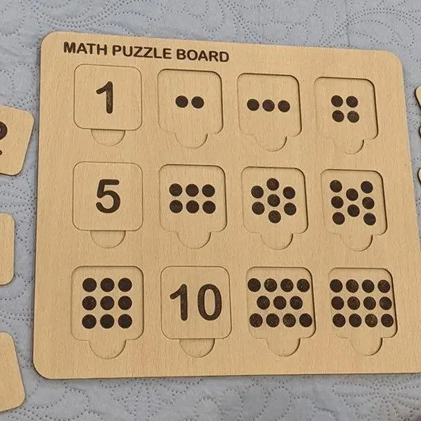 Number Puzzle Match Board