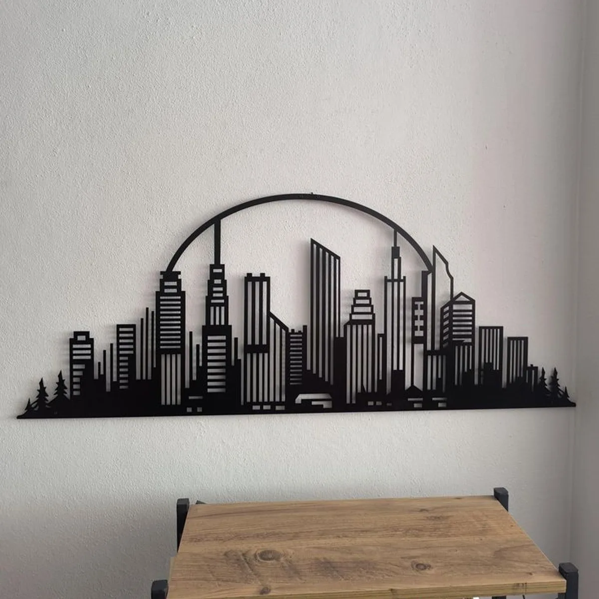 City Skyline Arch Wall Art