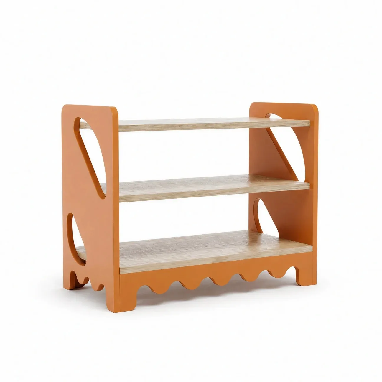 Rounded open shelf