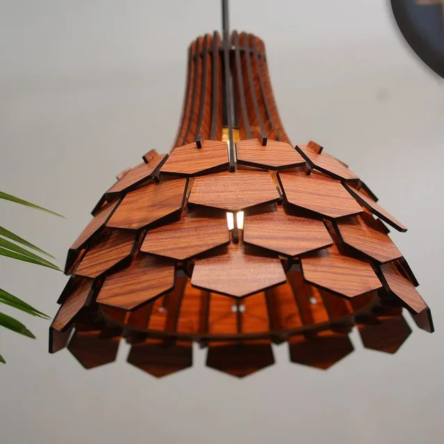 Wood Pendant Light