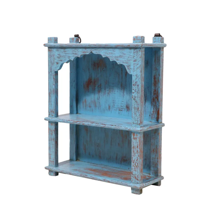 Distressed Blue Open Rack