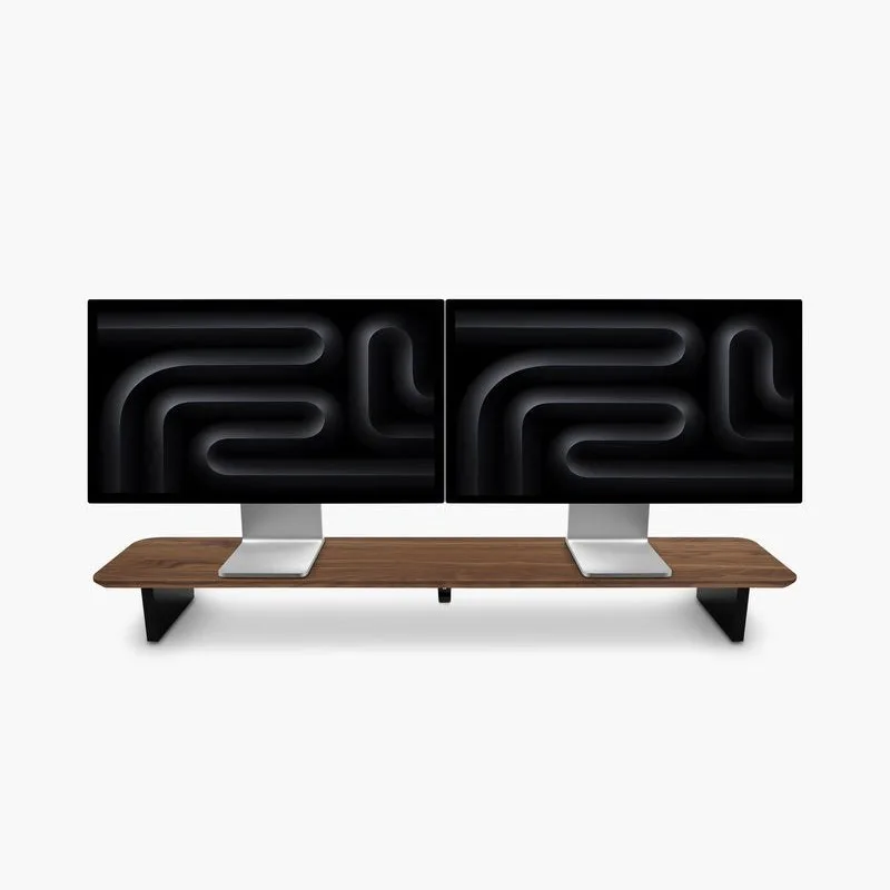 Monitor stand, large, solid wood