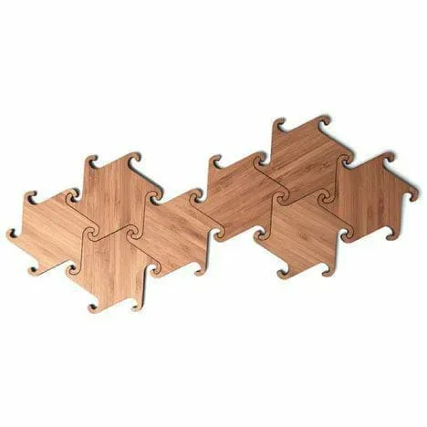 Interlocking coasters, set of six