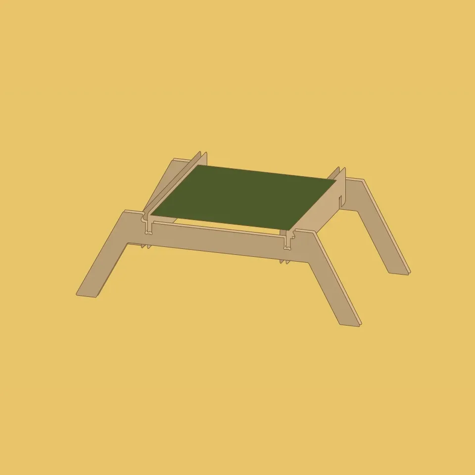 Raised cat bed
