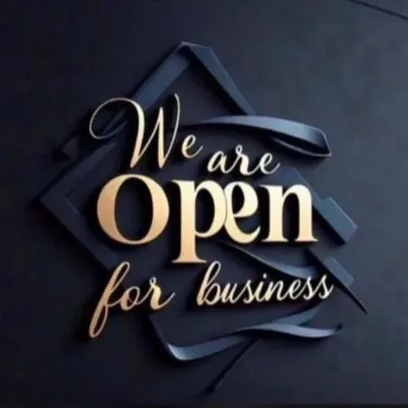 We are open for business sign