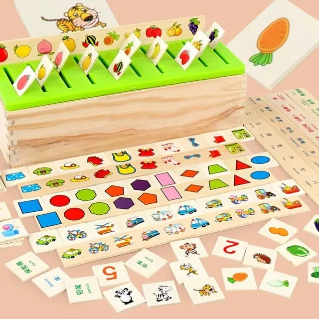 Wooden Knowledge Classification Objects Matching Early Educational Toy