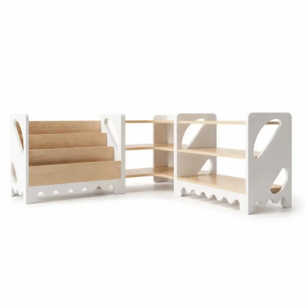 Rounded modular shelves, set of 3