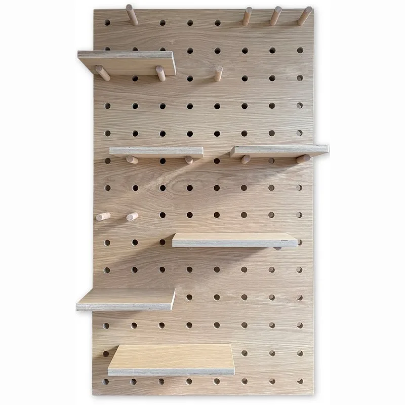 Oak veneer Pegboard