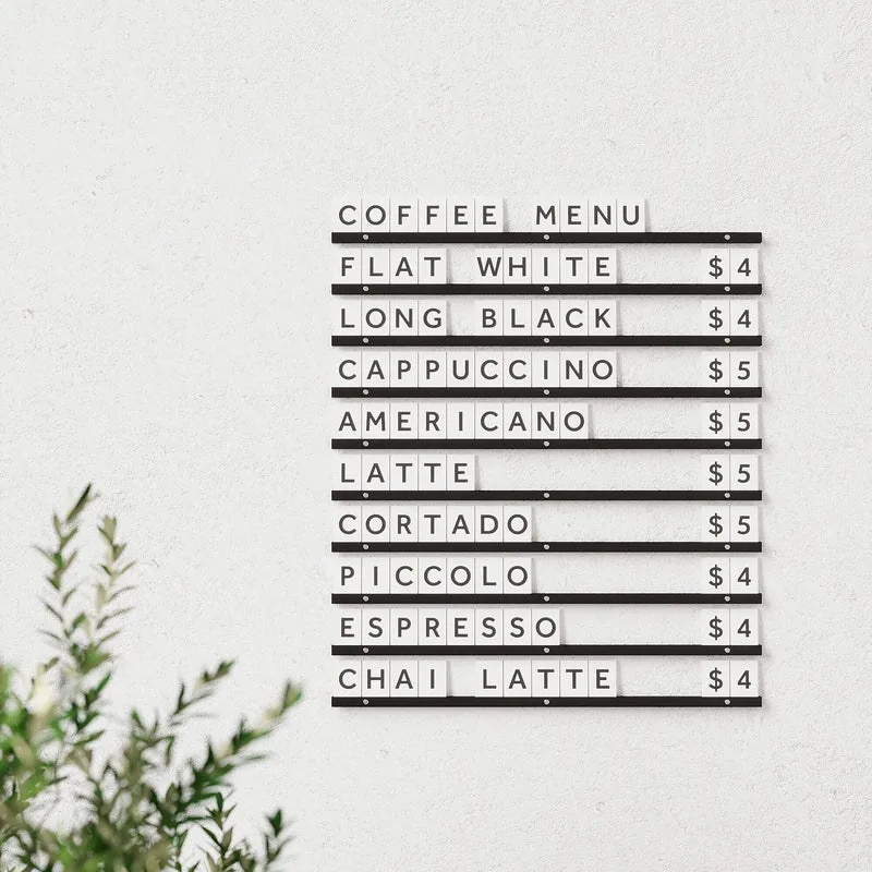 Small Wooden Letter Board