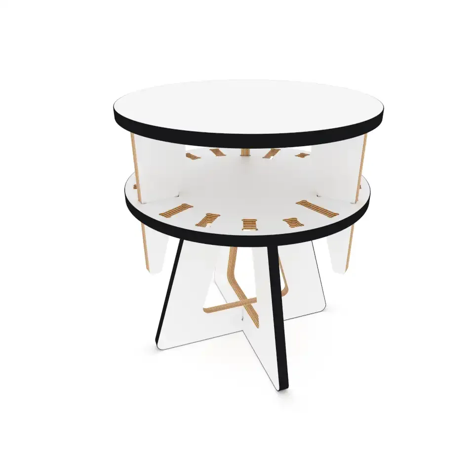 Adjustable round stool