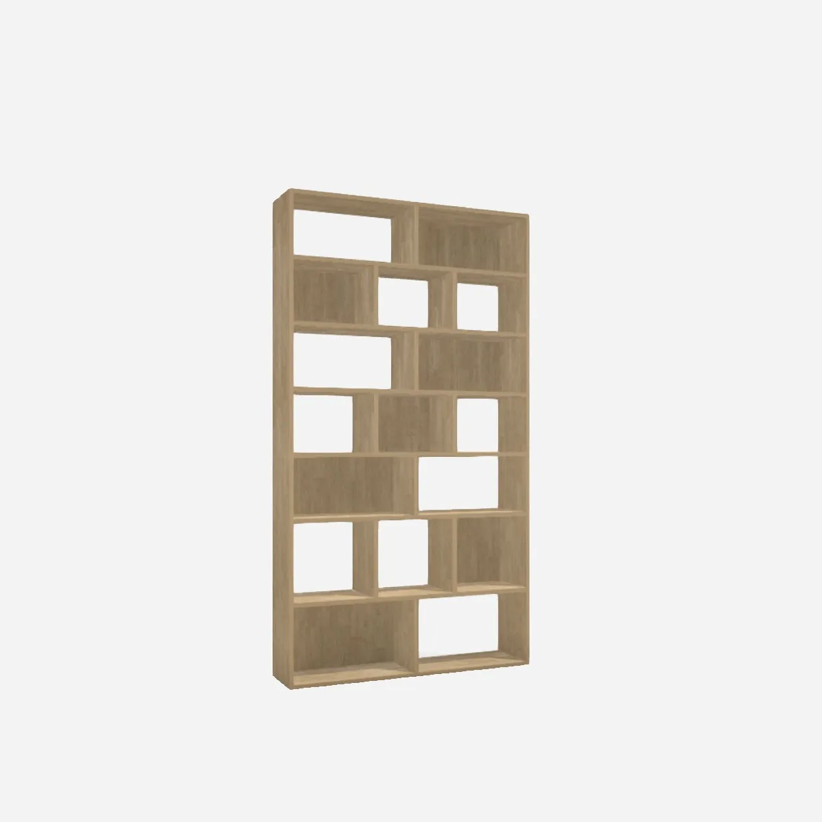 Cube shelf unit, solid oak