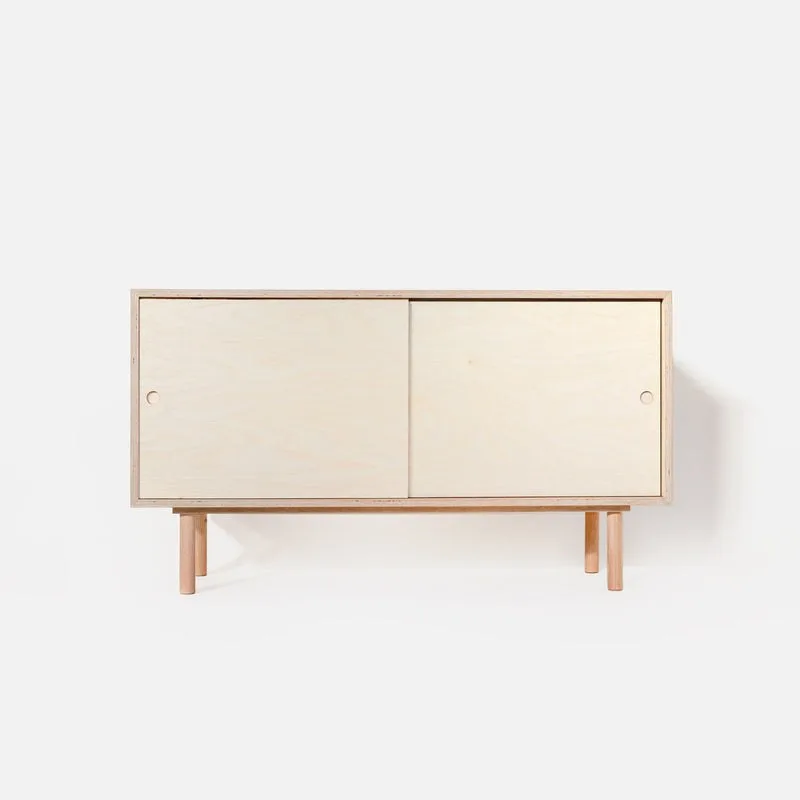 Storage cabinet with four compartments