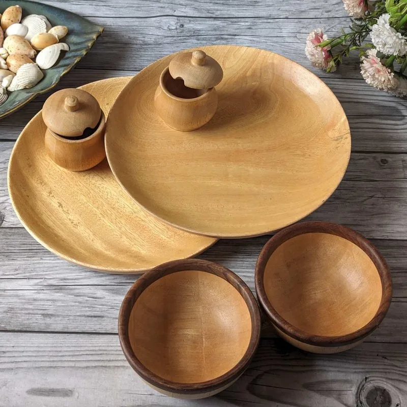 Wooden Dinner Gift Set Of 6
