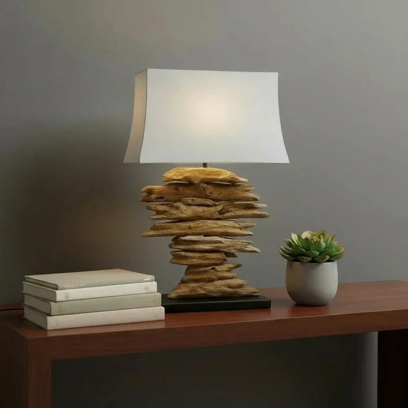 Driftwood Teak Lamp