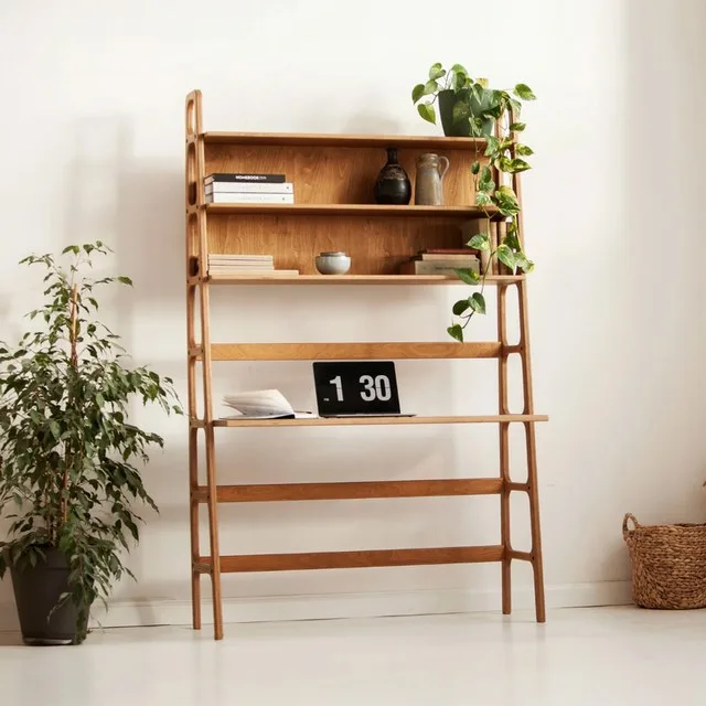 Mid-Century Desk with Shelves · Maxi