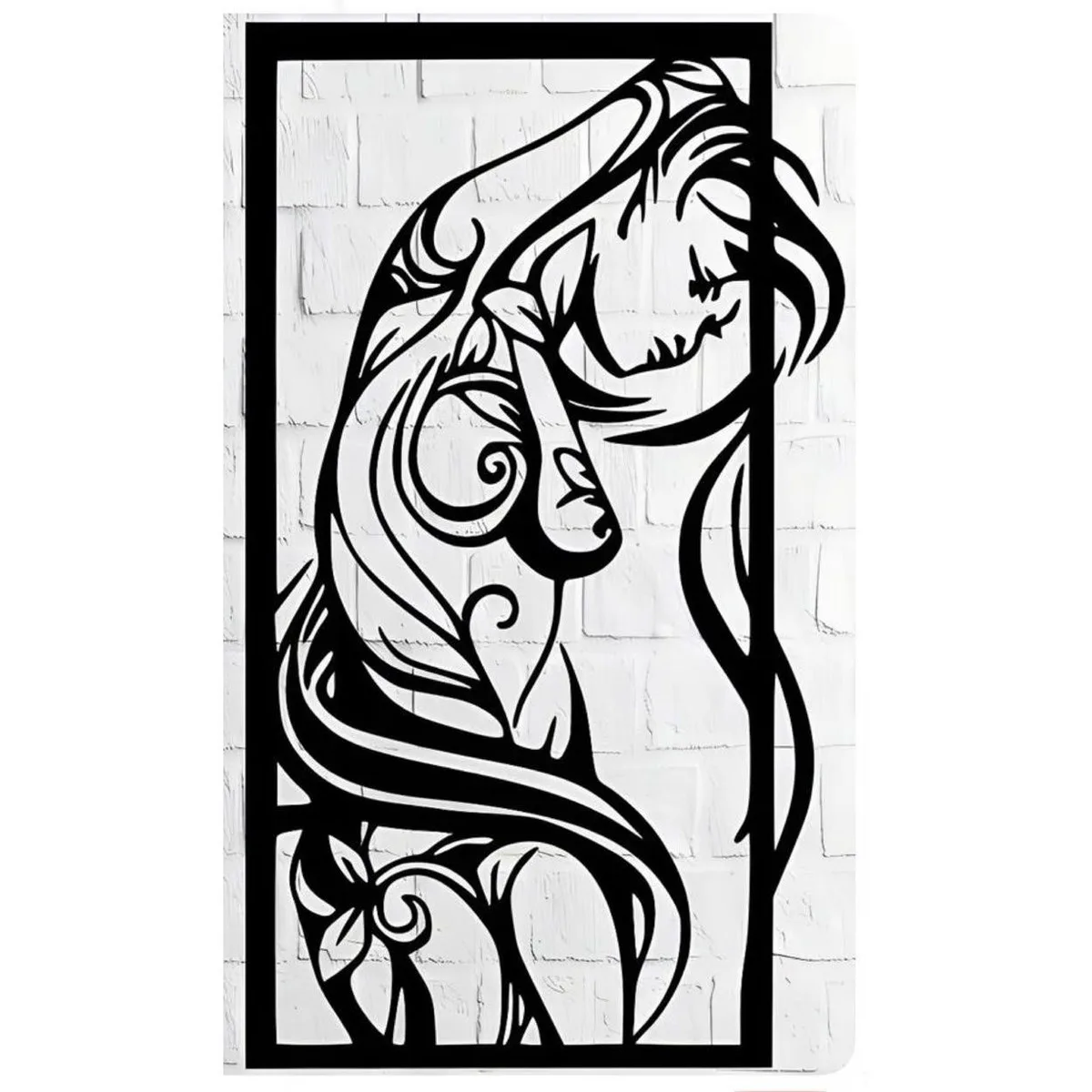 Art Nouveau Lady Wall Panel
