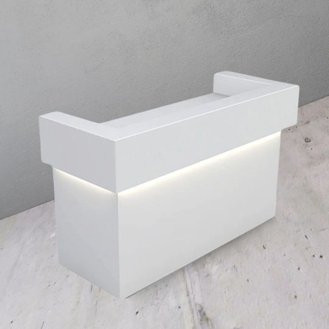 White reception desk R-09