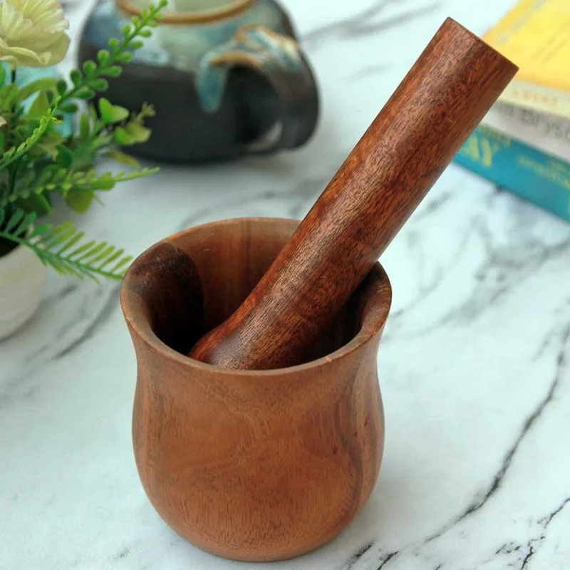 Wood Mortar & Pestle
