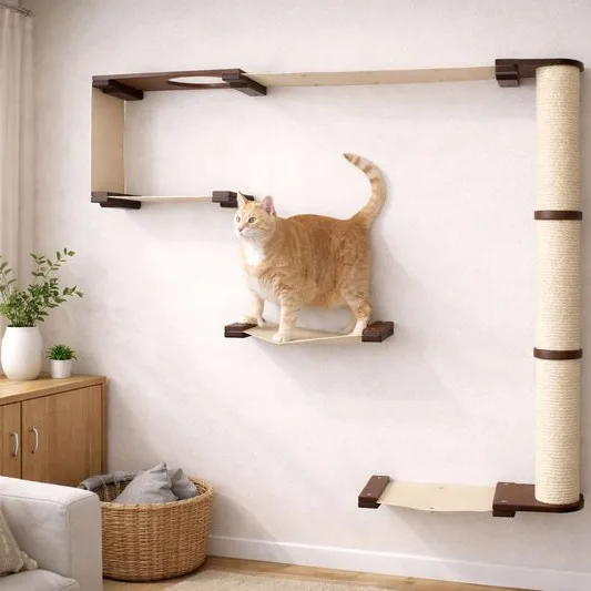 Cat wall climbing system